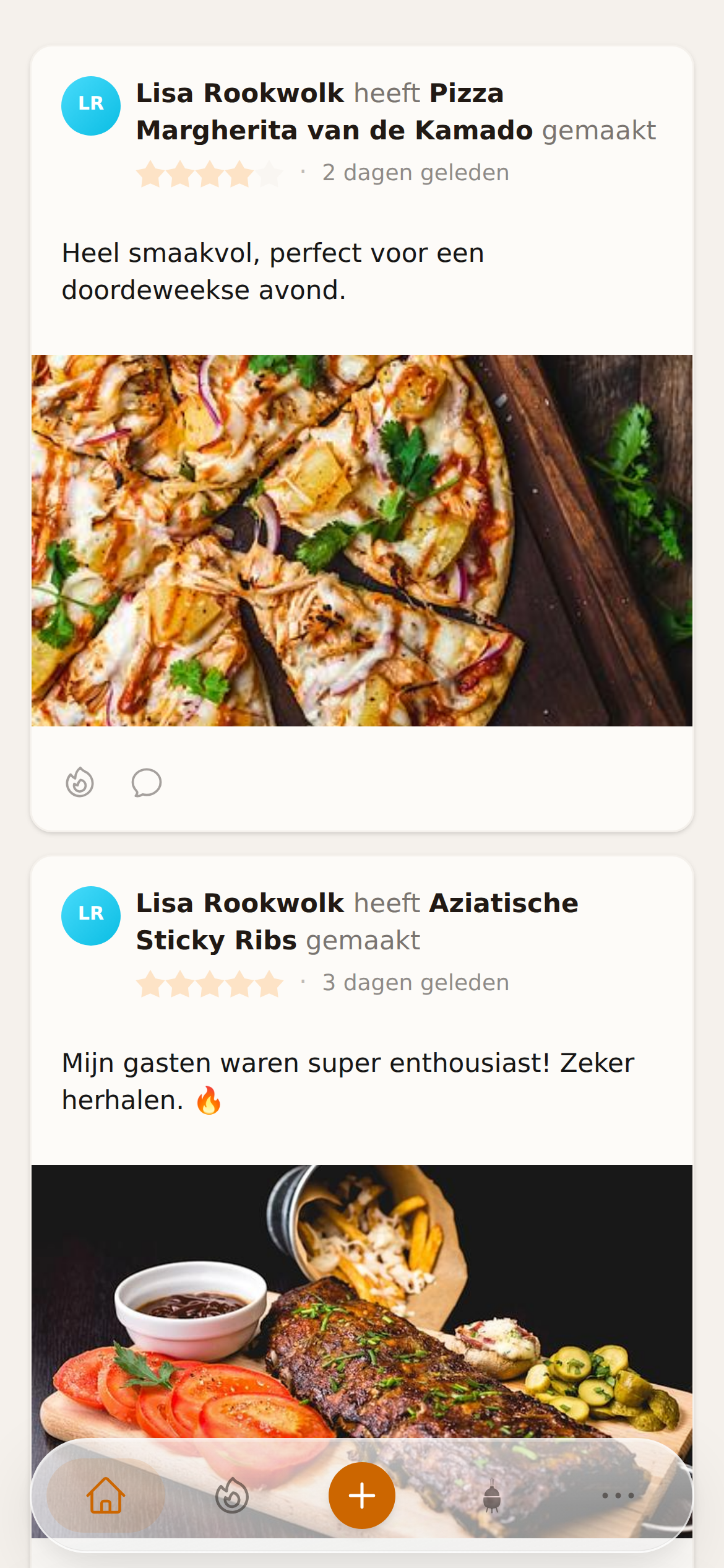 Kamado App feed