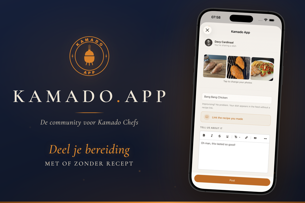 Deel je bereiding, met of zonder recept