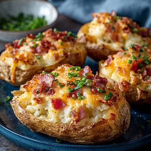 Loaded potato met bacon en kaas